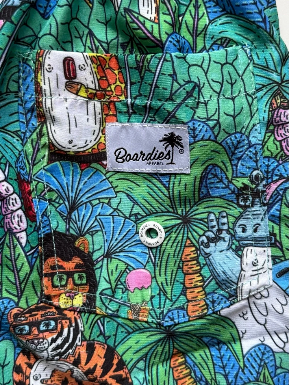 Boardies Boys Mulga Jungle Swim Trunks - Size 3-4